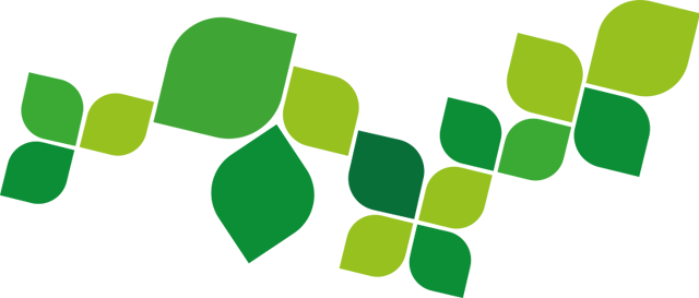 Kuvitus vihreistä lehdistä