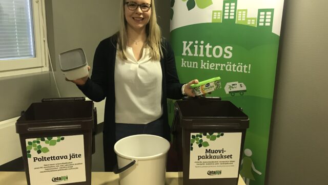 Muovipakkausten lajittelu